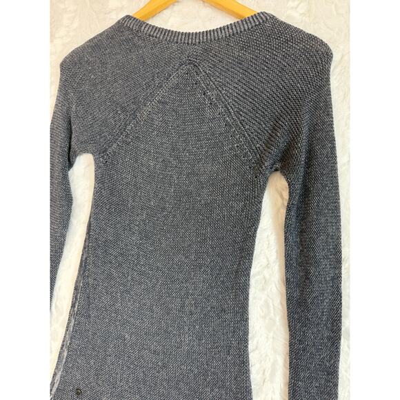 Lululemon Cabin Yogi Long Sleeve Boolux Sweater Inkwell Heather Gray Blue XS/ 2* - Picture 13 of 16